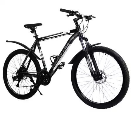 Велосипед взрослый спортивный Grantel GT600 AL д.26, р.21 черно-серый